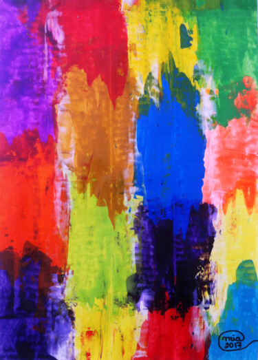 Original Art - Abstract Contemporary Painting 绘画 标题为“Original Art - Abst…” 由Mia Phlor, 原创艺术品, 丙烯