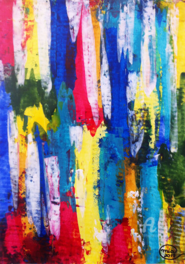 Painting titled "Original Art - Abst…" by Mia Phlor, Original Artwork, Acrylic