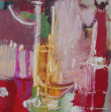 Painting titled "Gralsgeheimnis mit…" by Irene Maria Amerbacher, Original Artwork, Acrylic