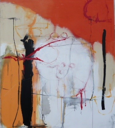 Painting titled "o.t." by Wolfgang Gaertner, Original Artwork, Acrylic