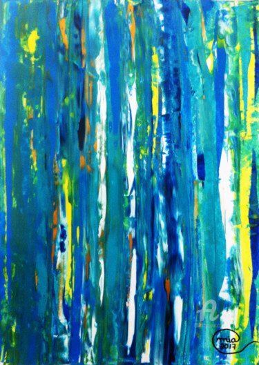 Painting titled "Original Art - Abst…" by Mia Phlor, Original Artwork, Acrylic