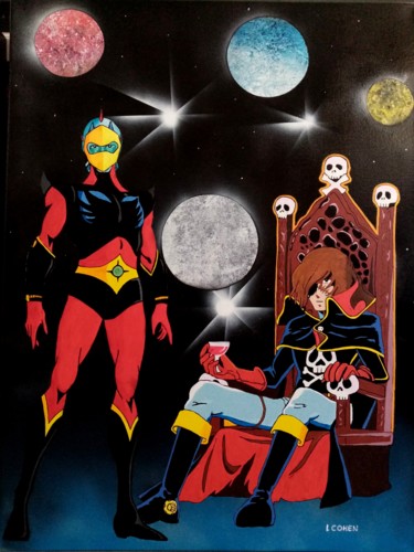 绘画 标题为“ACTARUS ET ALBATOR” 由Lionel Cohen, 原创艺术品, 丙烯