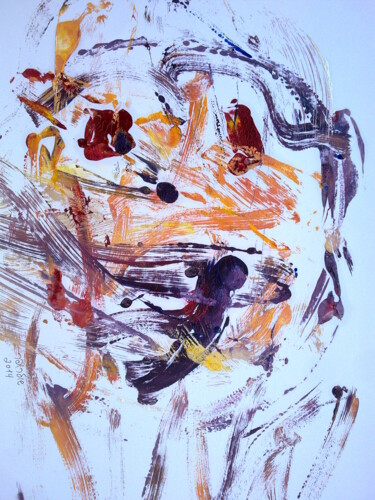 Painting titled "composition # 4" by Janna Shulrufer, Original Artwork, Oil