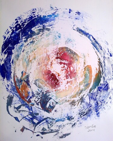 Painting titled "composition # 5" by Janna Shulrufer, Original Artwork, Oil