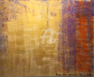 Painting titled "Gold Sky 1" by Alexandra Heumber Perry, Original Artwork