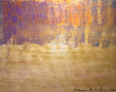 Painting titled "Gold Sky 2" by Alexandra Heumber Perry, Original Artwork