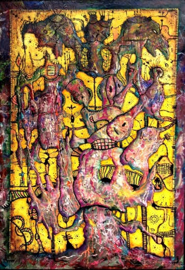 Malerei mit dem Titel "Arbre" von Andrej Platounov, Original-Kunstwerk, Öl