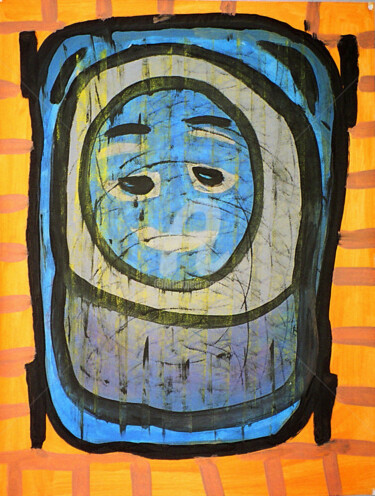 Peinture intitulée "01-03-bis-9.jpg" par Hakim Chougar, Œuvre d'art originale, Gouache
