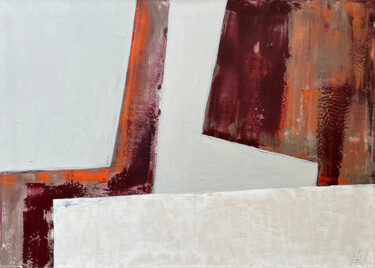 Sensual intersections Painting titled "Sensual intersectio…" by Vita Daneva, Original Artwork, Oil Mounted on Wood Stretcher frame