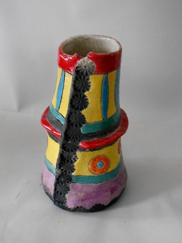 제목이 "vase coloré"인 디자인 Armelle Colombier로, 원작, 주방 및 식당