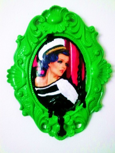 Arte digitale intitolato "GREEN POP MARINE" da Simone Lazzarini, Opera d'arte originale, Acrilico