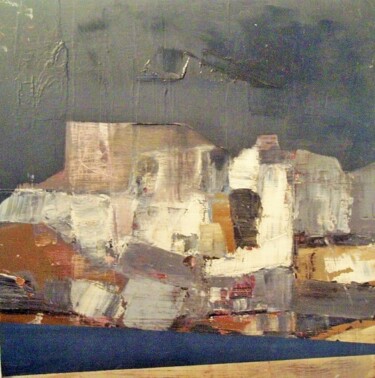 composition Verdon Peinture intitulée "composition Verdon" par Alain Lamy, Œuvre d'art originale, Huile