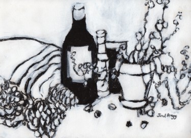 Still Life with Olive Oil, Pine Cones...