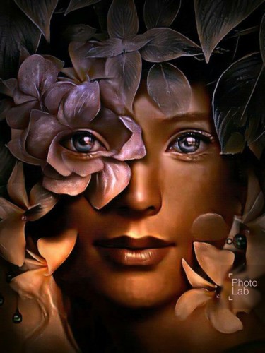 Un portrait fleuri
