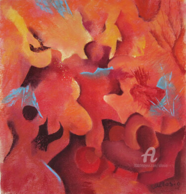 Peinture intitulée "labyrinthe.jpg" par Claudette Allosio, Œuvre d'art originale, Pastel