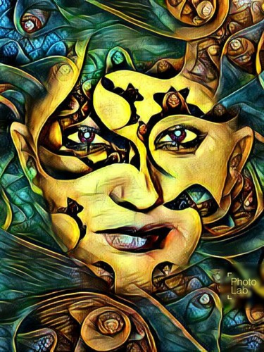 Portrait de femme en couleurs