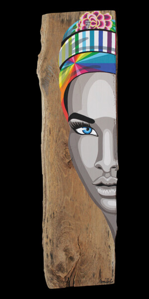 Peinture intitulée "" A l'ombre du chên…" par Ann'Soco, Œuvre d'art originale, Acrylique