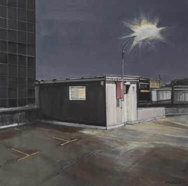 绘画 标题为“Le Parking était dé…” 由Jeanne-Marie Delbarre, 原创艺术品, 丙烯 安装在木质担架架上