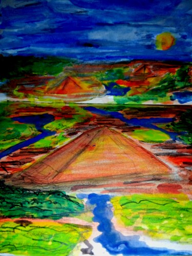 Peinture intitulée "###t€r€###*aifiti*" par Teretoma Tapi, Œuvre d'art originale