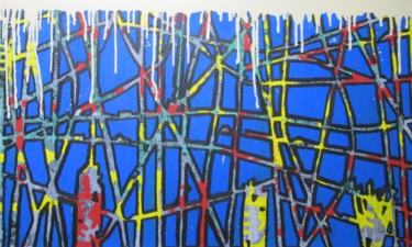 Peinture intitulée "Se fondre dans la m…" par Bent, Œuvre d'art originale, Acrylique