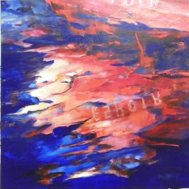 reflets-espoir 2017 Peinture intitulée "reflets-espoir 2017" par Brigitte Krief, Œuvre d'art originale, Acrylique Monté sur Châssis en bois