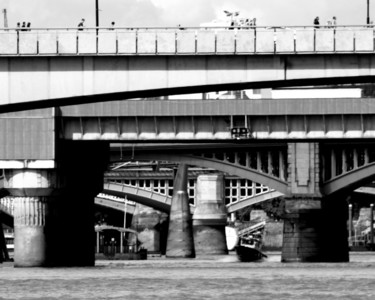 Photographie intitulée "les ponts ponts.(lo…" par Bernard Vergier, Œuvre d'art originale
