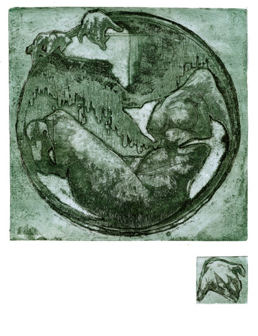 Printmaking titled "Circle-01.jpg" by Lili Liutko, Original Artwork, Etching