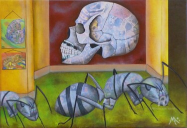 Peinture intitulée "Intérieur 3 "Vanité"" par Marina Argentini, Œuvre d'art originale, Acrylique