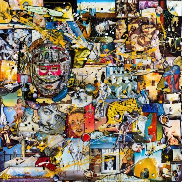 Collages intitulée "Dali" par Clipart Studio, Œuvre d'art originale, Collages