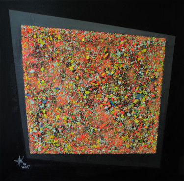 Structure #5 (painting is glowing in the dark) 绘画 标题为“Structure #5 (paint…” 由Zhanna Kondratenko, 原创艺术品, 丙烯