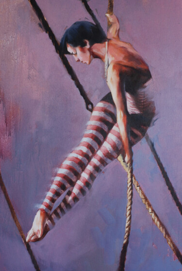 Painting titled "Princess of the cir…" by Igor Shulman, Original Artwork, Oil