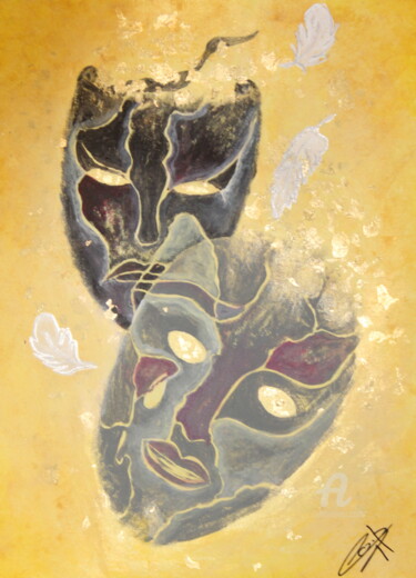 绘画 标题为“Retour à l'authenti…” 由Corinne Brossier (Atelier de l'imaginaire), 原创艺术品, 丙烯
