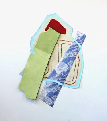 Collagen mit dem Titel "HOLD IT" von Megan Stroech, Original-Kunstwerk