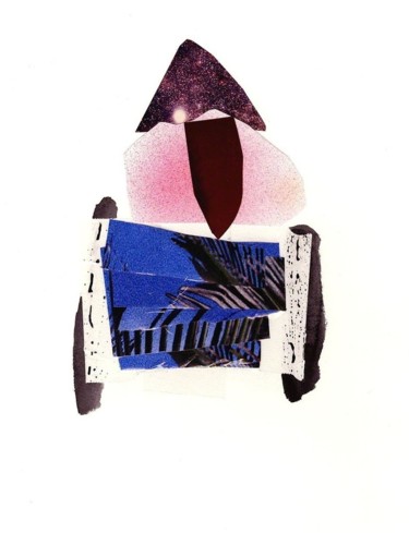 Collagen mit dem Titel "PYRAMID LEGS" von Megan Stroech, Original-Kunstwerk, Andere