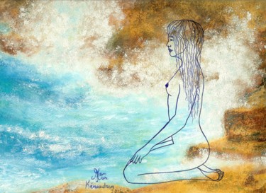 Painting titled "rêverie" by Jean-Marc Kéraudren, Original Artwork, Oil
