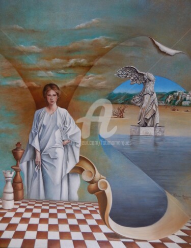 제목이 "Vitória de Samothra…"인 미술작품 Fatima Marques로, 원작, 기름
