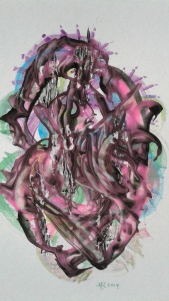 Schilderij getiteld "20171226-142434.jpg" door Marianne Huizinga, Origineel Kunstwerk