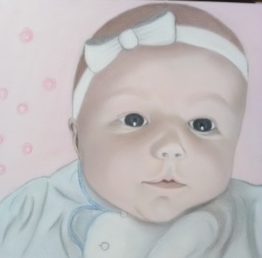 Peinture intitulée "img-2017  Thais1223…" par Ghislaine Limbour, Œuvre d'art originale, Pastel