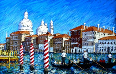 Schilderij getiteld "CANAL GRANDE - 94.j…" door Paolo Benedetti, Origineel Kunstwerk