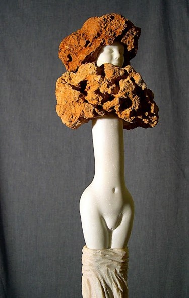 BRANCO ESGUIO Escultura intitulada "BRANCO ESGUIO" por Carlos Rodrigues, Obras de arte originais