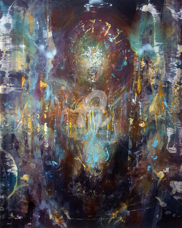 ANGEL ECLECTIC RUSTED ANCIENT LOOK ANGEL COMPOSITI Painting titled "ANGEL ECLECTIC RUST…" by Kloska Ovidiu, Original Artwork, Acrylic