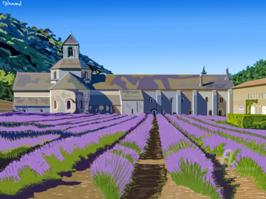 2017-12-29-abbaye-de-senanque.png Arts numériques intitulée "2017-12-29-abbaye-d…" par Michel Normand, Œuvre d'art originale, Autre
