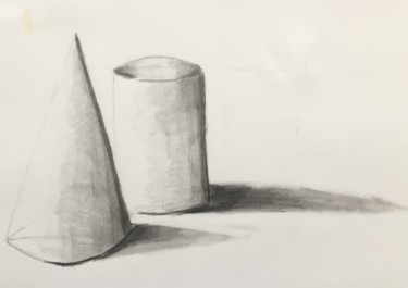 图画 标题为“Student's sketching…” 由Eb, 原创艺术品