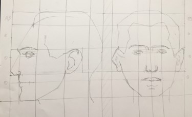 图画 标题为“Student's sketching…” 由Eb, 原创艺术品