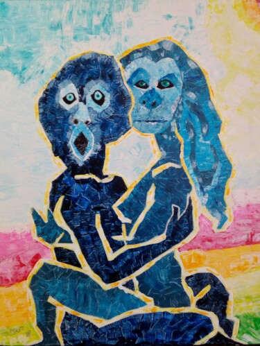Peinture intitulée "L 'Amour." par Marc Felix, Œuvre d'art originale, Acrylique