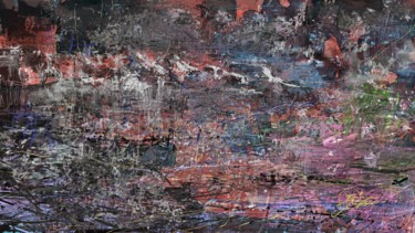 Painting titled "far-strom-mountains" by Skywalker, Original Artwork, Ink