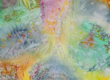 Peinture intitulée "Floraison" par Pierre Ecrepont, Œuvre d'art originale, Huile