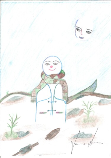绘画 标题为“hiems” 由Domenico Branca, 原创艺术品, 铅笔