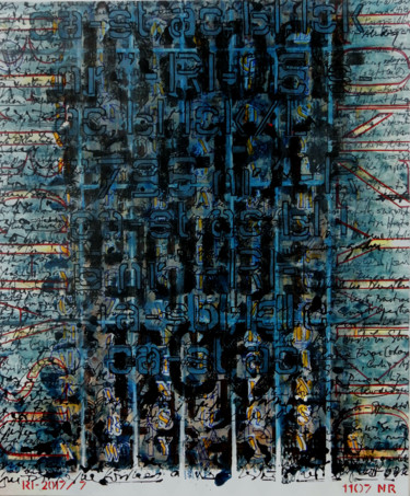 Malerei mit dem Titel "1107-nr" von Pavel A.Richtr, Original-Kunstwerk, Acryl