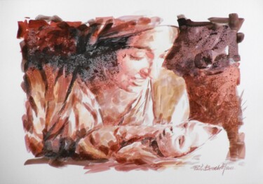 NATIVITA' 6 - 513.jpg Pittura intitolato "NATIVITA' 6 - 513.j…" da Paolo Benedetti, Opera d'arte originale, Acrilico